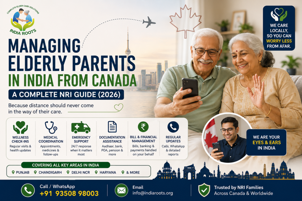 Managing Elderly Parents in India from Canada