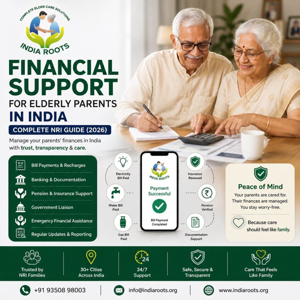 financial support for elderly parents India
